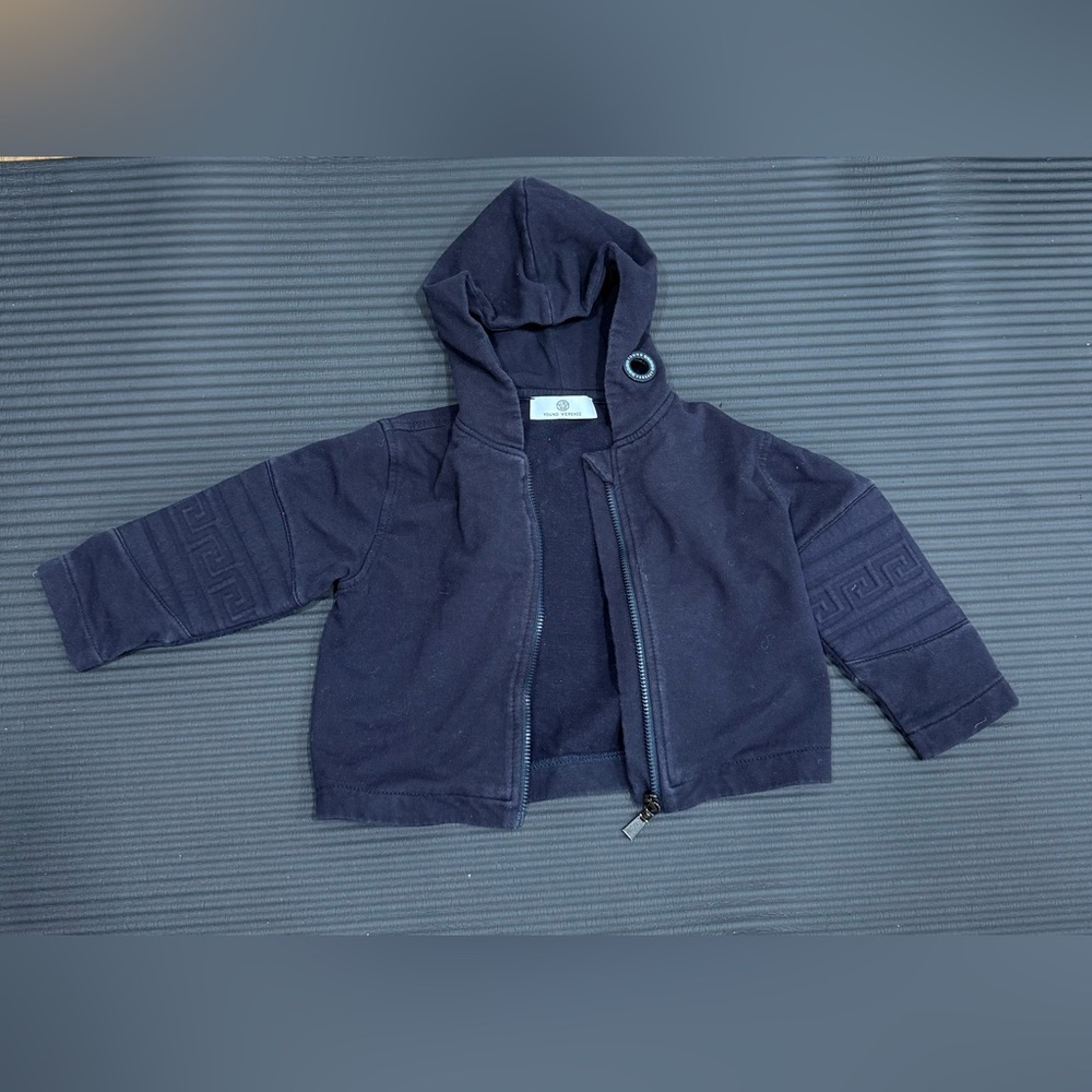 Versace Navy Zip Up
